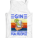 Gin Happy Water For Fun People Ladies Vest Tank Top