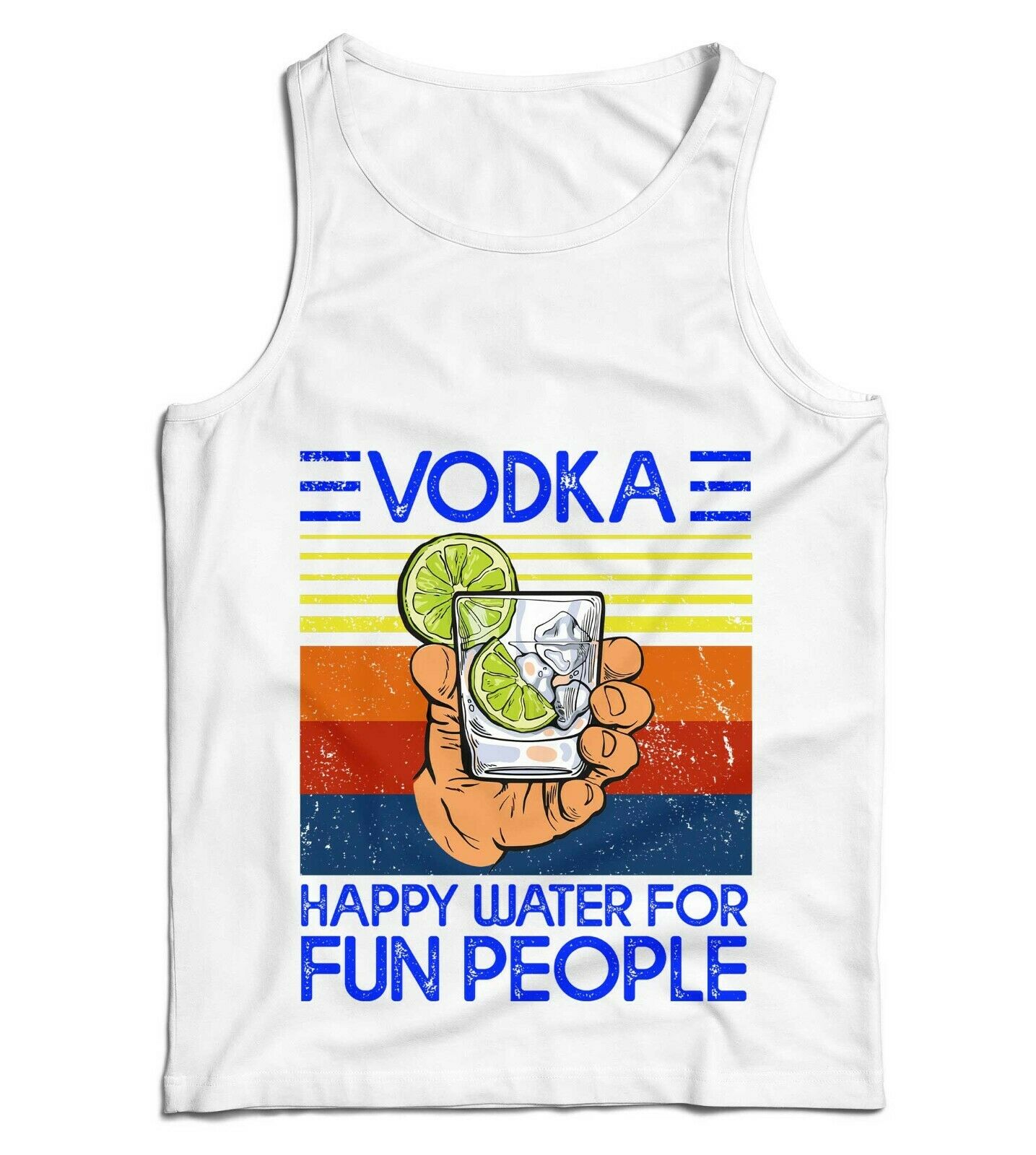 Vodka Happy Water For Fun People Ladies Vest Tank Top