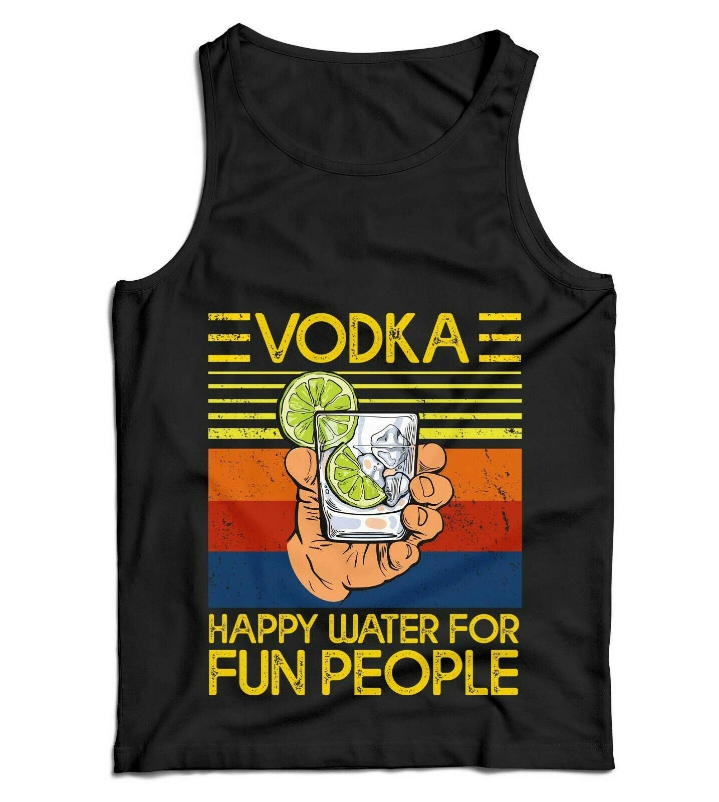 Vodka Happy Water For Fun People Ladies Vest Tank Top