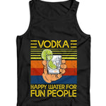 Vodka Happy Water For Fun People Ladies Vest Tank Top