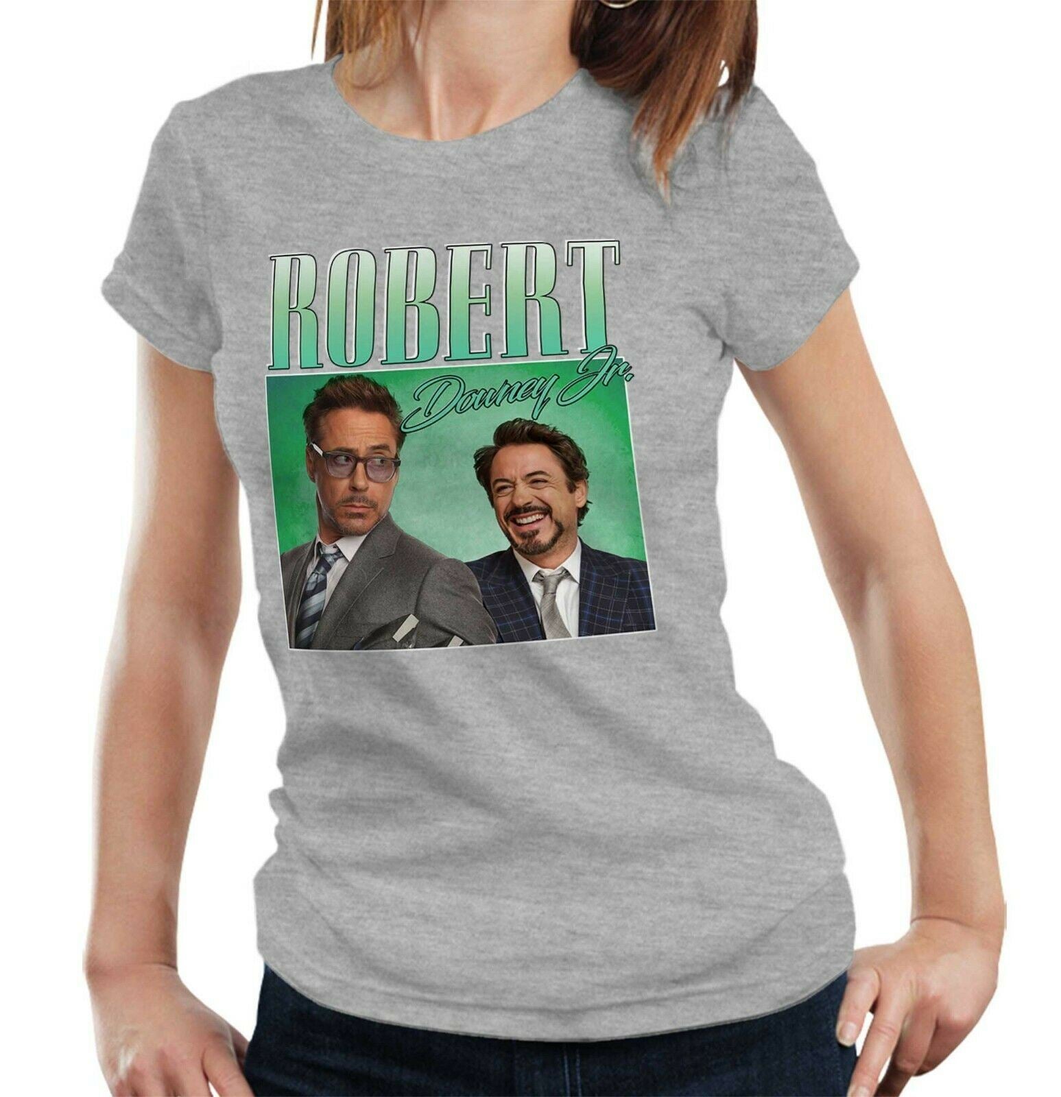 Robert Downey Jr Appreciation Tshirt Ladies Fitted