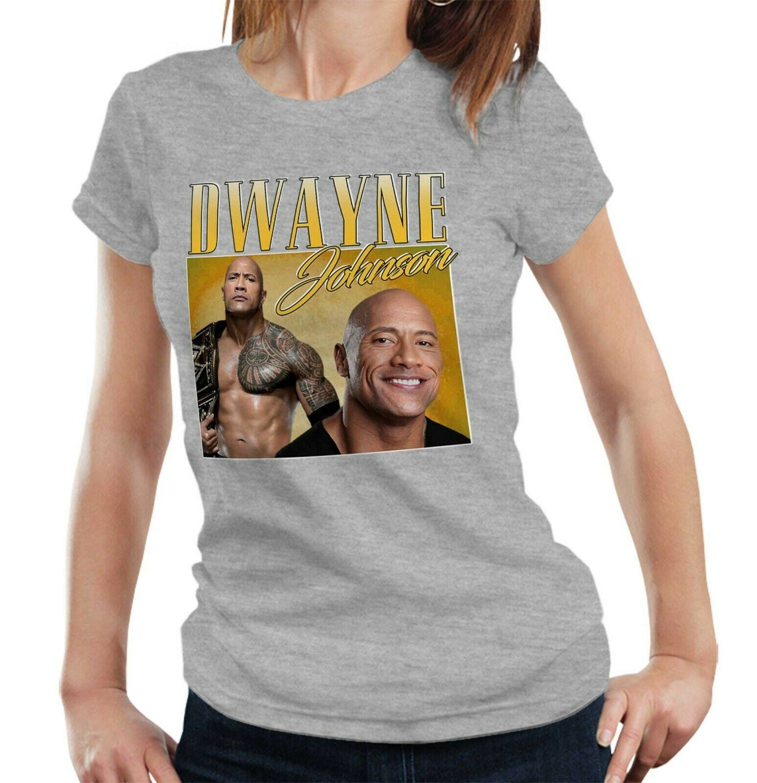 Dwayne Johnson Appreciation Tshirt Ladies Fitted