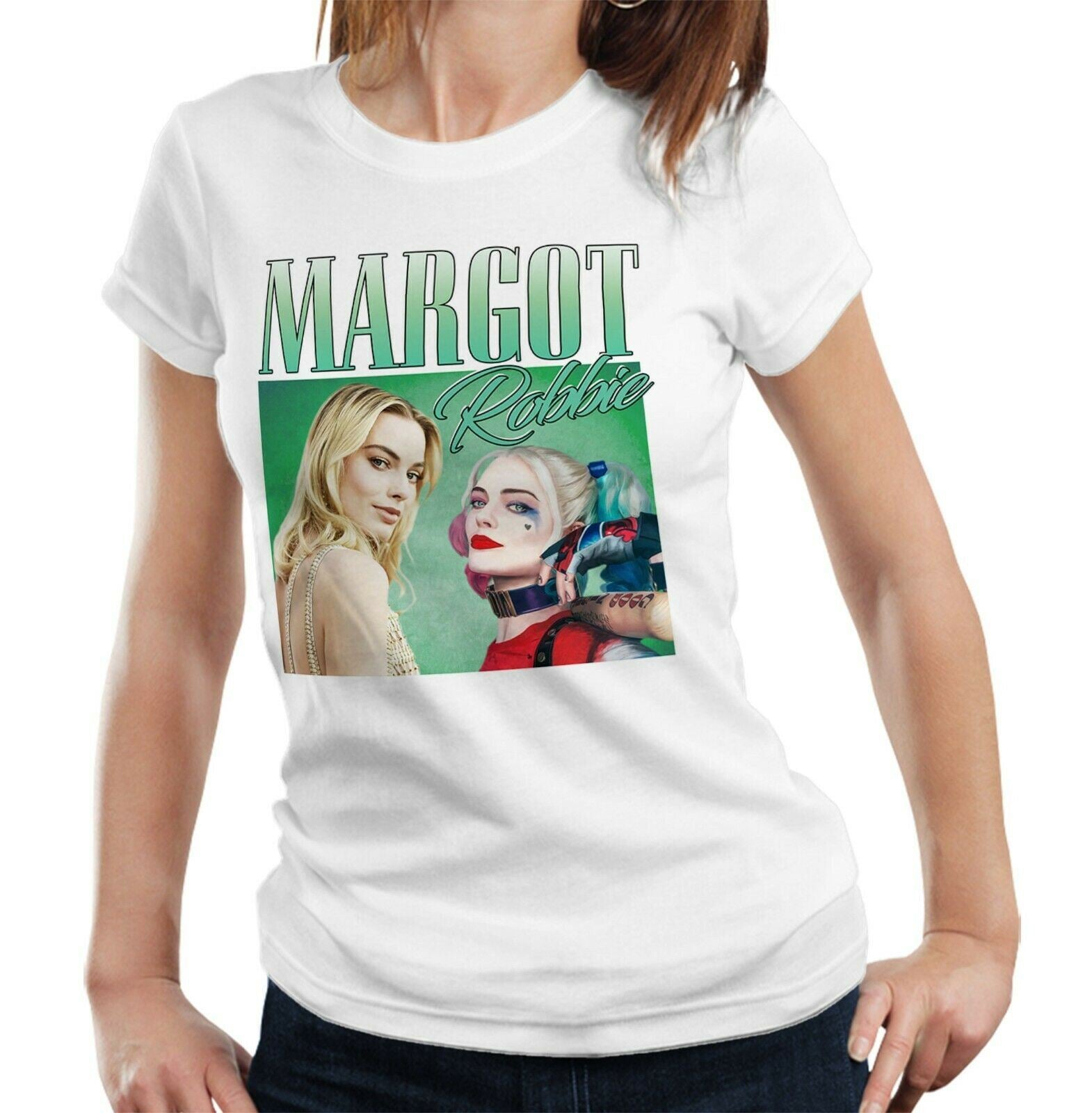 Margot Robbie Appreciation Tshirt Fitted Ladies