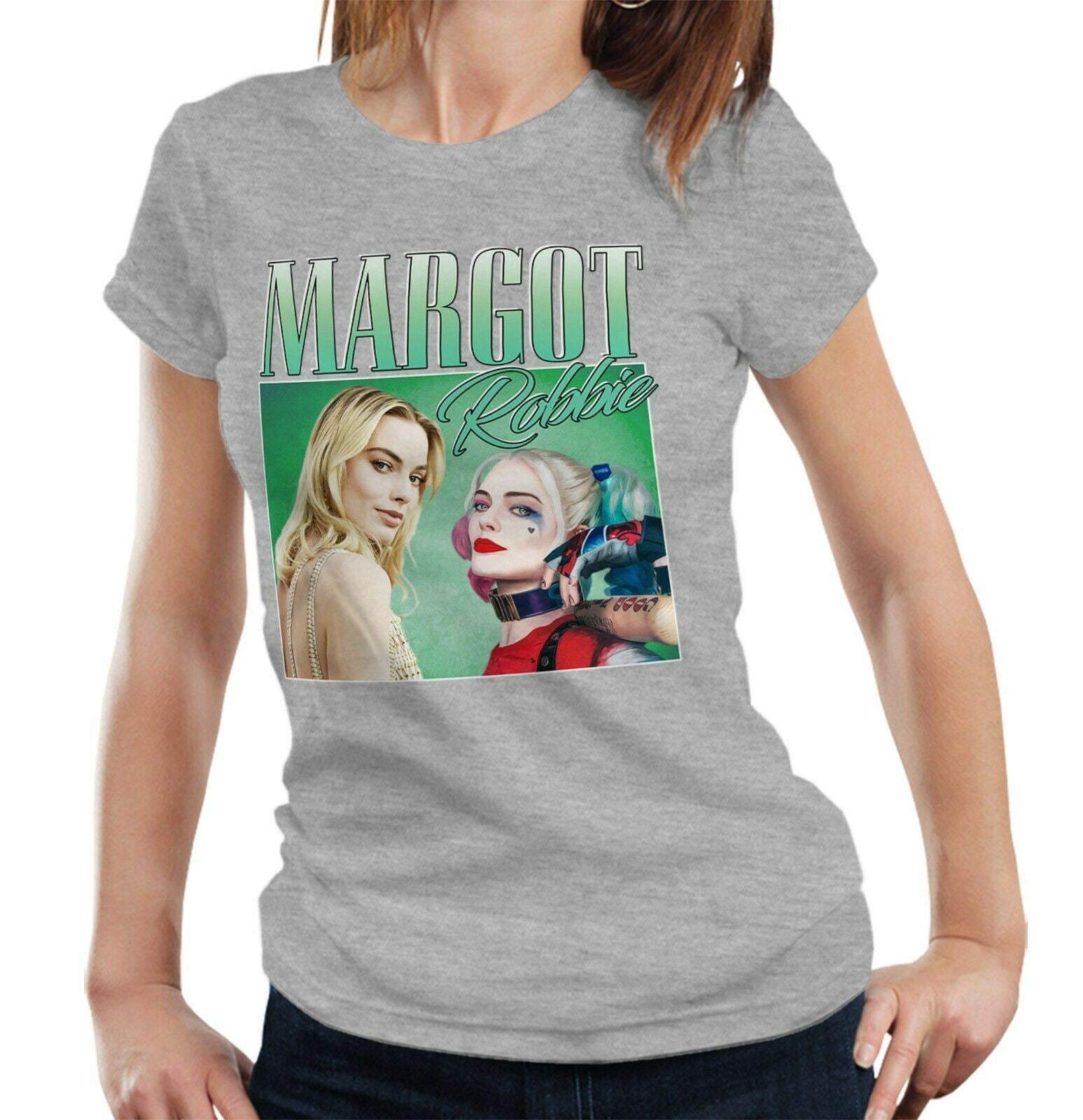 Margot Robbie Appreciation Tshirt Fitted Ladies