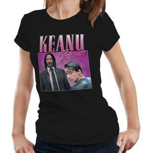 Keanu Reeves Appreciation Tshirt Ladies Fitted