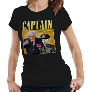 Captain Tom Moore Appreciation Tshirt Ladies Fitted