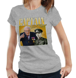 Captain Tom Moore Appreciation Tshirt Ladies Fitted