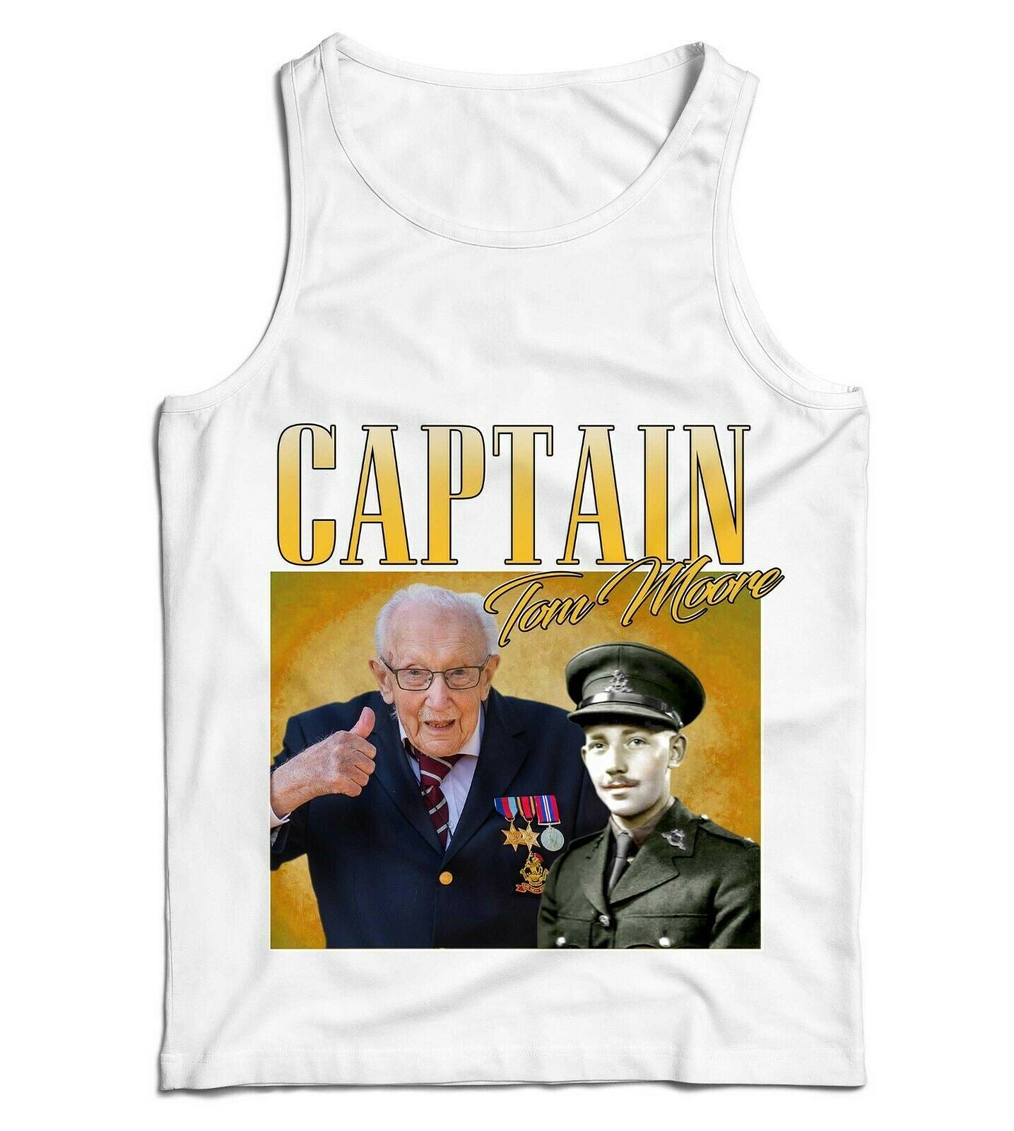 Captain Tom Moore Appreciation Ladies Vest Tank Top