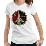 USSR Rocket CCCP Tshirt Fitted Ladies