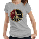 USSR Rocket CCCP Tshirt Fitted Ladies