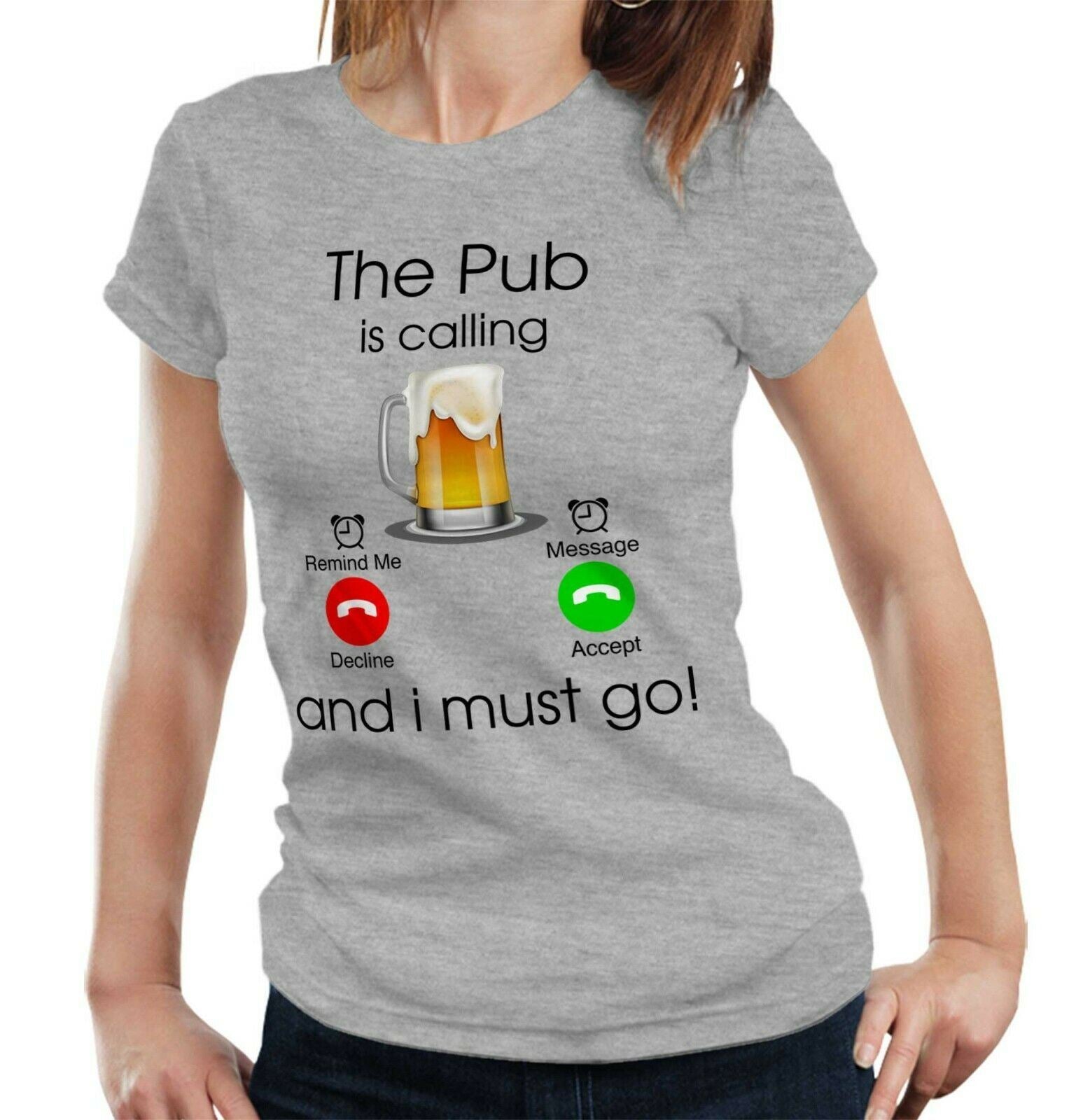 The Pub Is Calling Tshirt Fitted Ladies