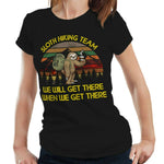 Sloth Hiking Team Tshirt Fitted Ladies