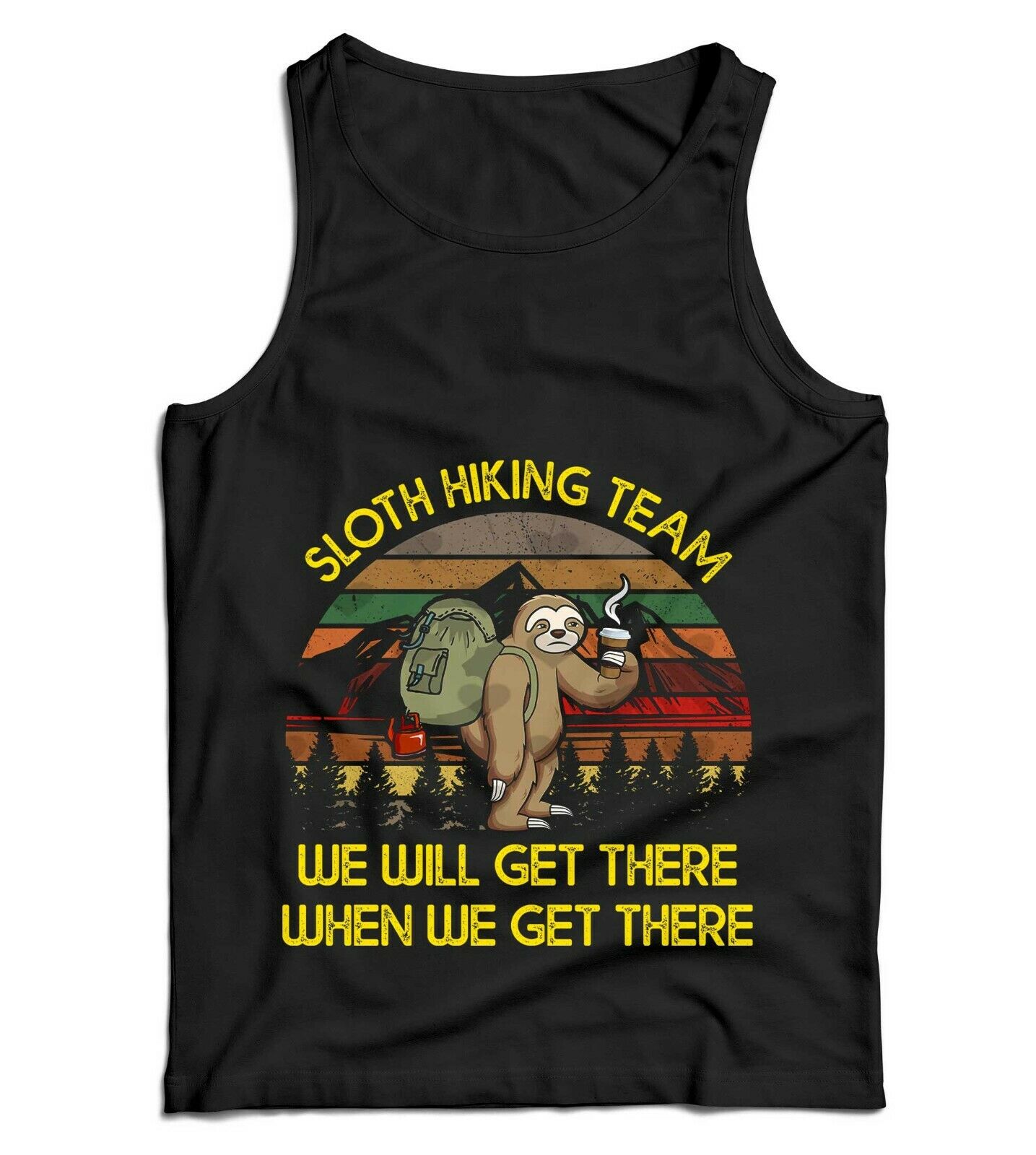 Sloth Hiking Team Ladies Vest Tank Top