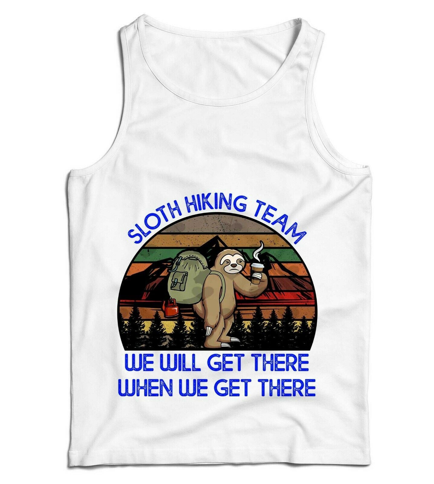 Sloth Hiking Team Ladies Vest Tank Top