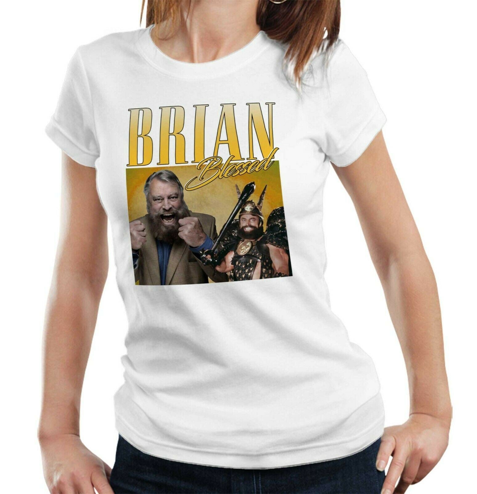 Brian Blessed Appreciation Tshirt Ladies Fitted