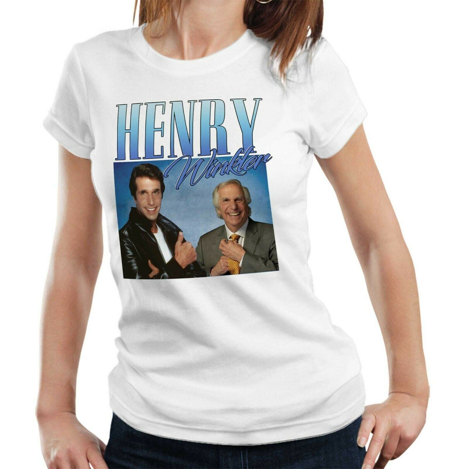 Henry Winkler Appreciation Tshirt Fitted Ladies