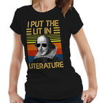 I Put The Lit In Literature Tshirt Fitted Ladies