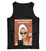 Easily Distracted By Cats And Wine Ladies Vest Tank Top