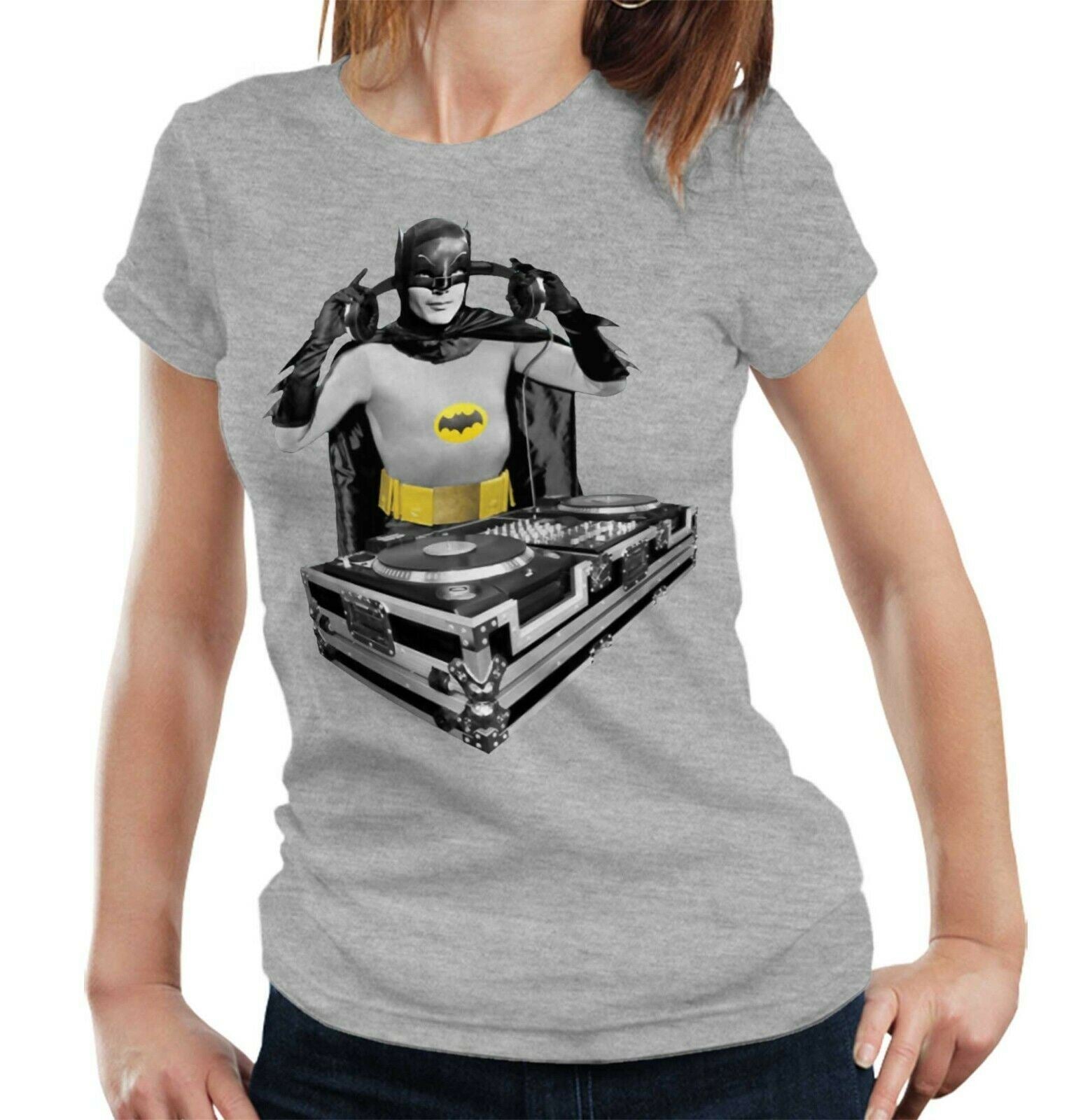 Batman DJ Tshirt Fitted Ladies