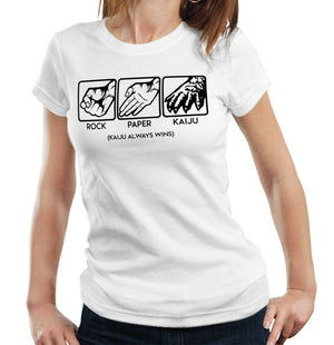 Rock Paper Kaiju Tshirt Fitted Ladies