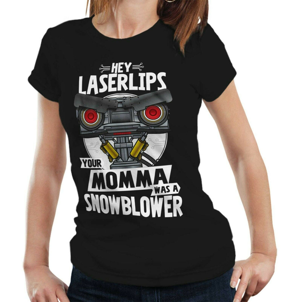 Hey Laser Lips Tshirt Fitted Ladies