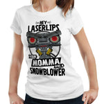 Hey Laser Lips Tshirt Fitted Ladies