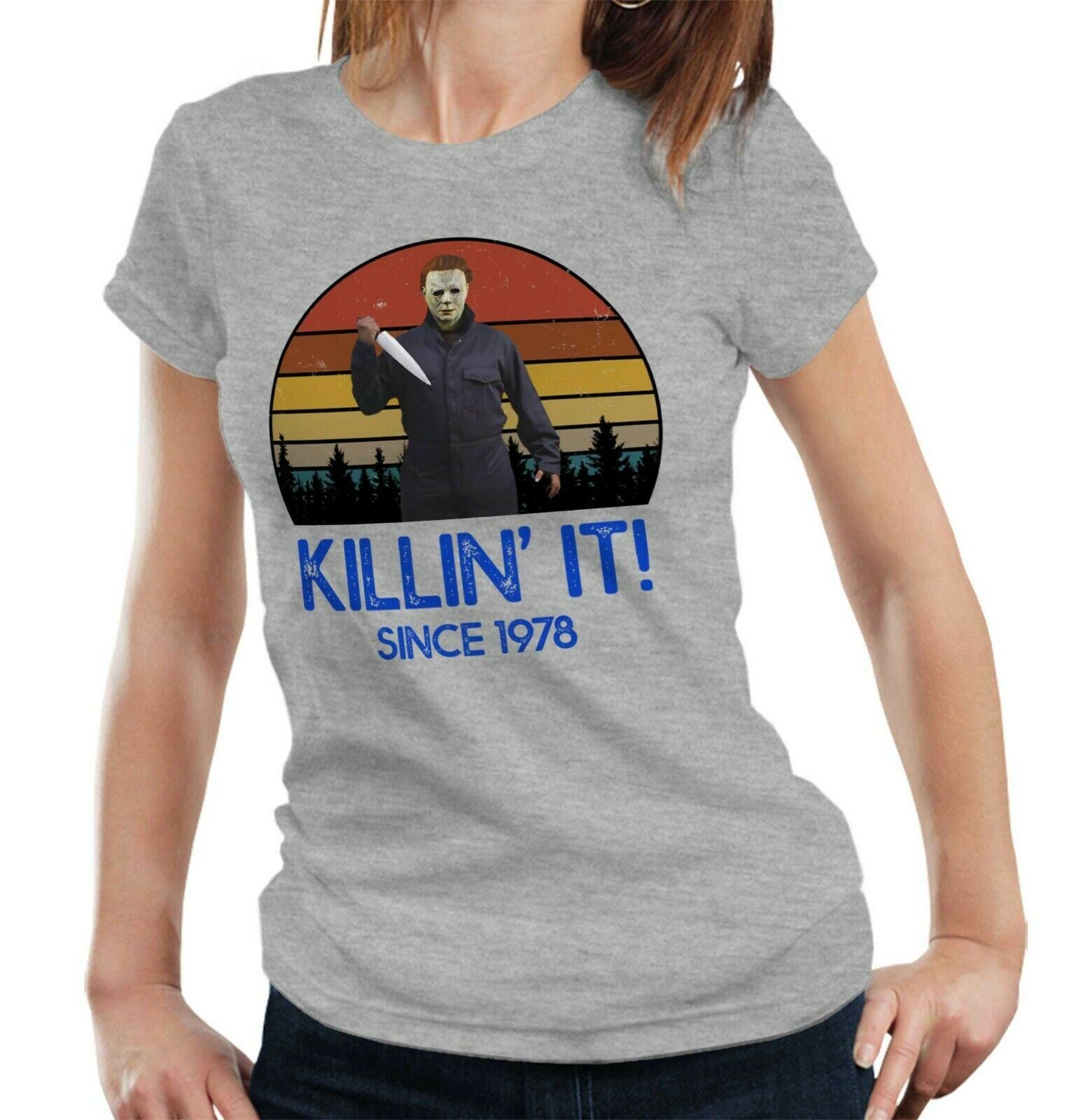 Killin' It Halloween Tshirt Fitted Ladies