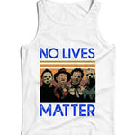 No Lives Matter Horror Characters Ladies Vest Tank Top