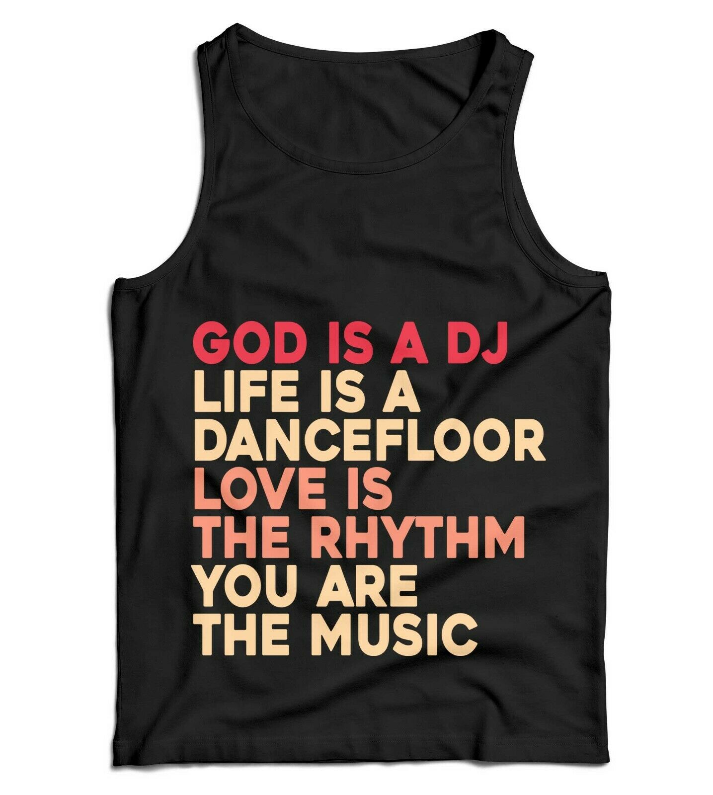 God Is A DJ Ladies Vest Tank Top