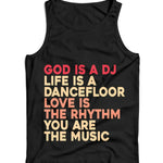 God Is A DJ Ladies Vest Tank Top