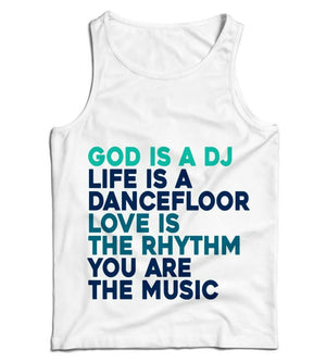 God Is A DJ Ladies Vest Tank Top