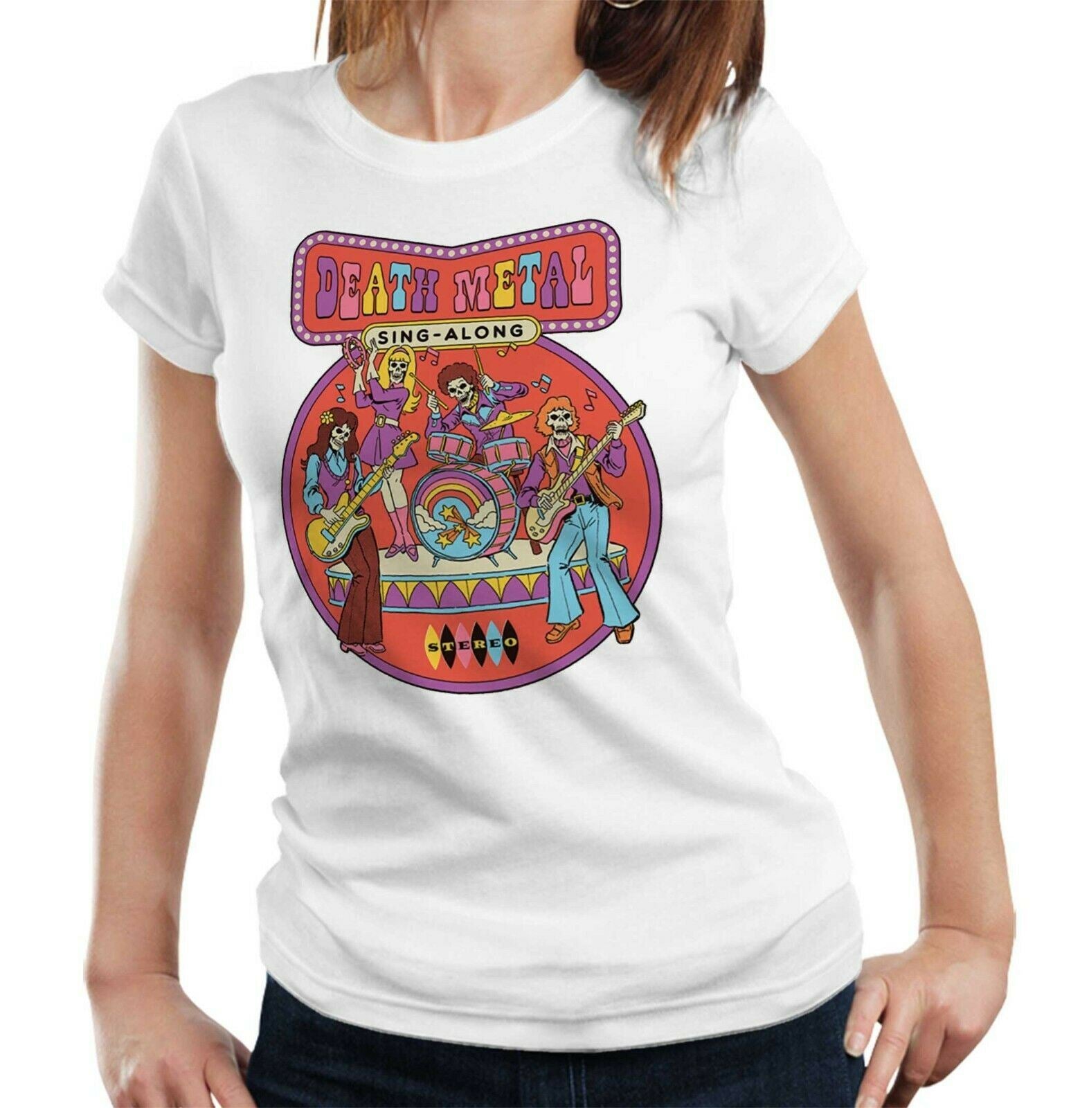 Death Metal Sing Along Tshirt Fitted Ladies