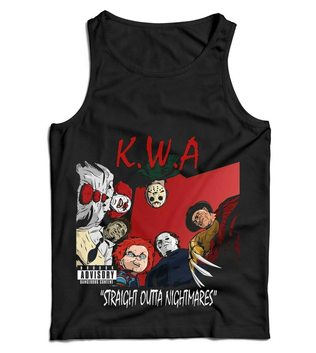 KWA Straight Outta Nightmares Ladies Vest Tank Top