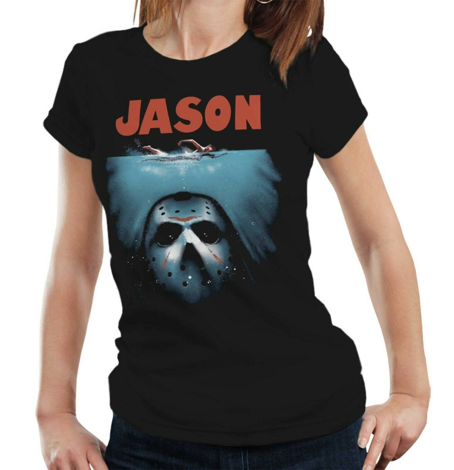 Jason Jaws Tshirt Fitted Ladies