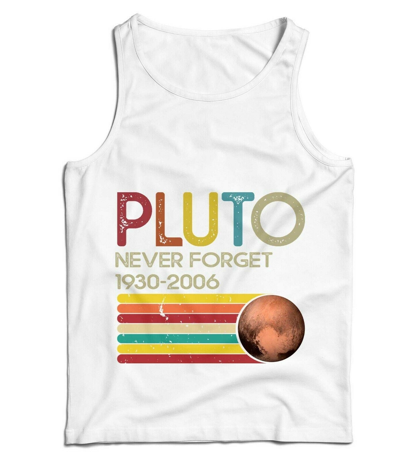 Pluto Never Forget Ladies Vest Tank Top