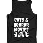 Cats & Horror Movies Ladies Vest Tank Top