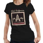 Welcome To The Hotel California Lyric Tshirt Fitted Ladies