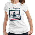 Welcome To The Hotel California Lyric Tshirt Fitted Ladies