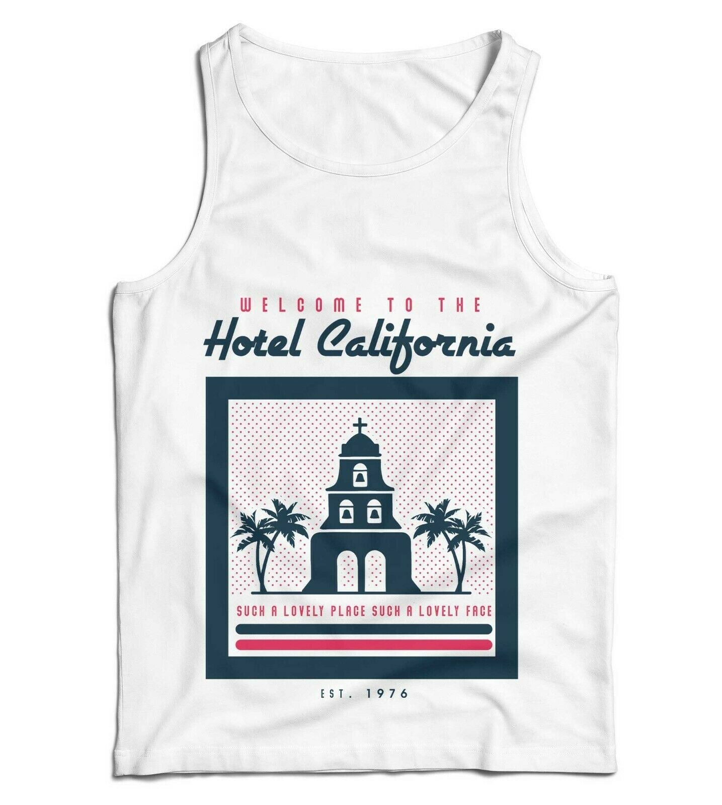 Welcome To The Hotel California Lyric Ladies Vest Tank Top