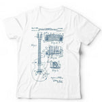 Les Paul Guitar Patent Schematic Tshirt Unisex & Kids