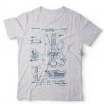 Precision Bass Guitar Patent Schematic Tshirt Unisex & Kids