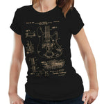 Precision Bass Guitar Patent Schematic Tshirt Fitted Ladies