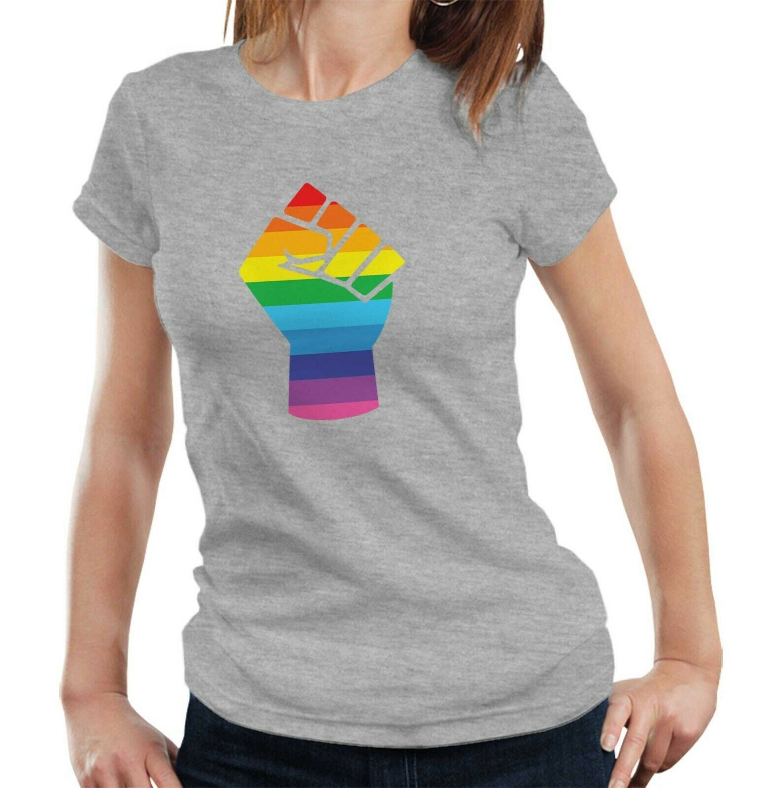 Pride Power Tshirt Fitted Ladie