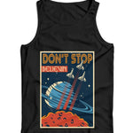 Don't Stop Believin Lyric Ladies Vest Tank Top