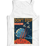 Don't Stop Believin Lyric Ladies Vest Tank Top