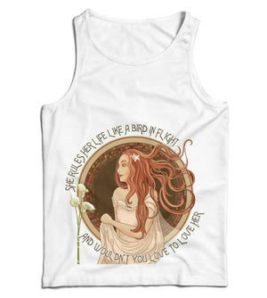 She Rules Her Life Like A Bird In Flight Ladies Vest Tank Top