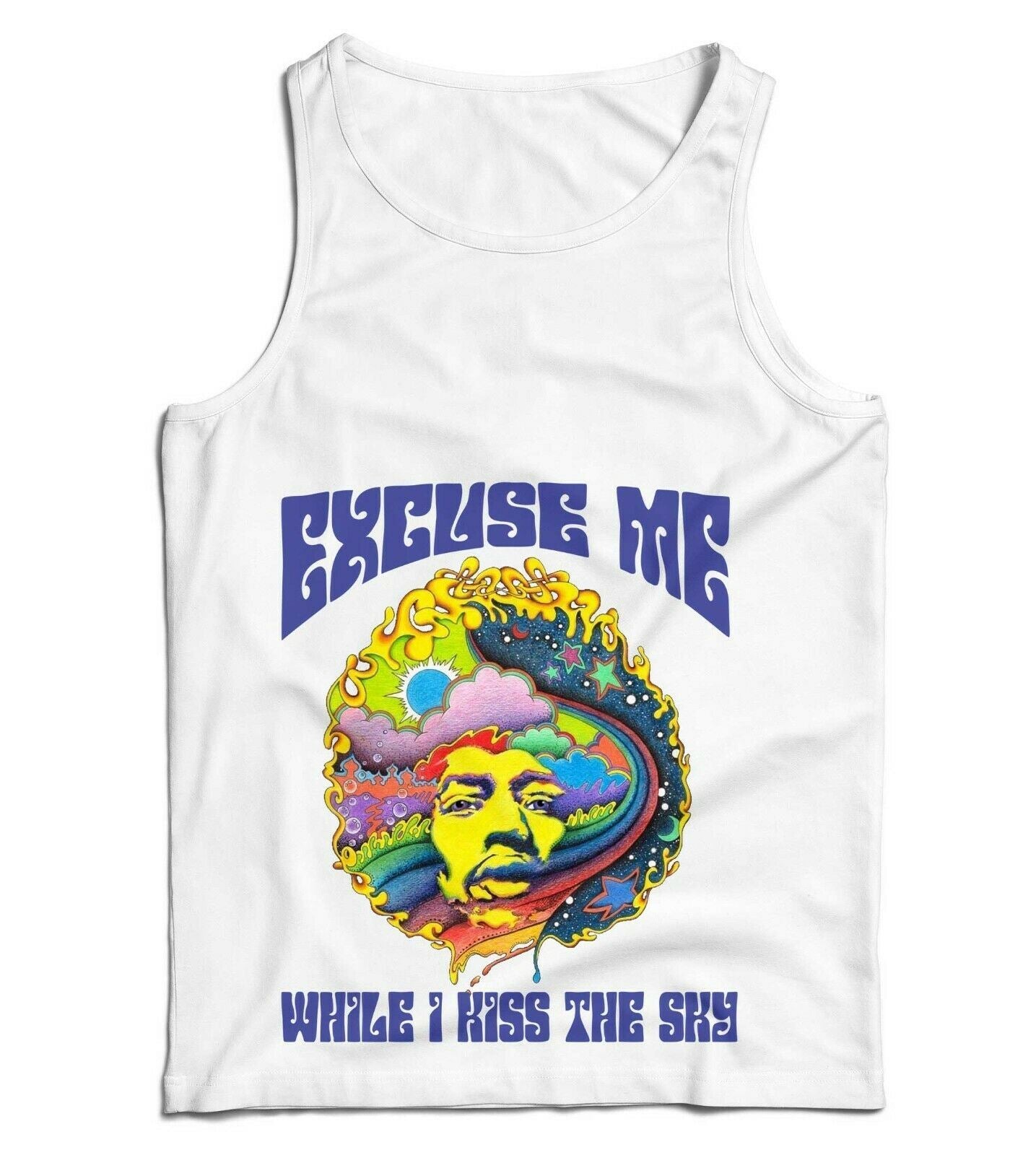 Excuse Me While I Kiss The Sky Ladies Vest Tank Top