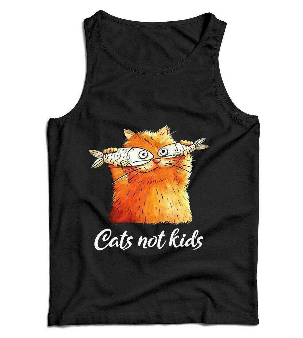 Cats Not Kids Ladies Vest Tank Top