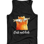 Cats Not Kids Ladies Vest Tank Top