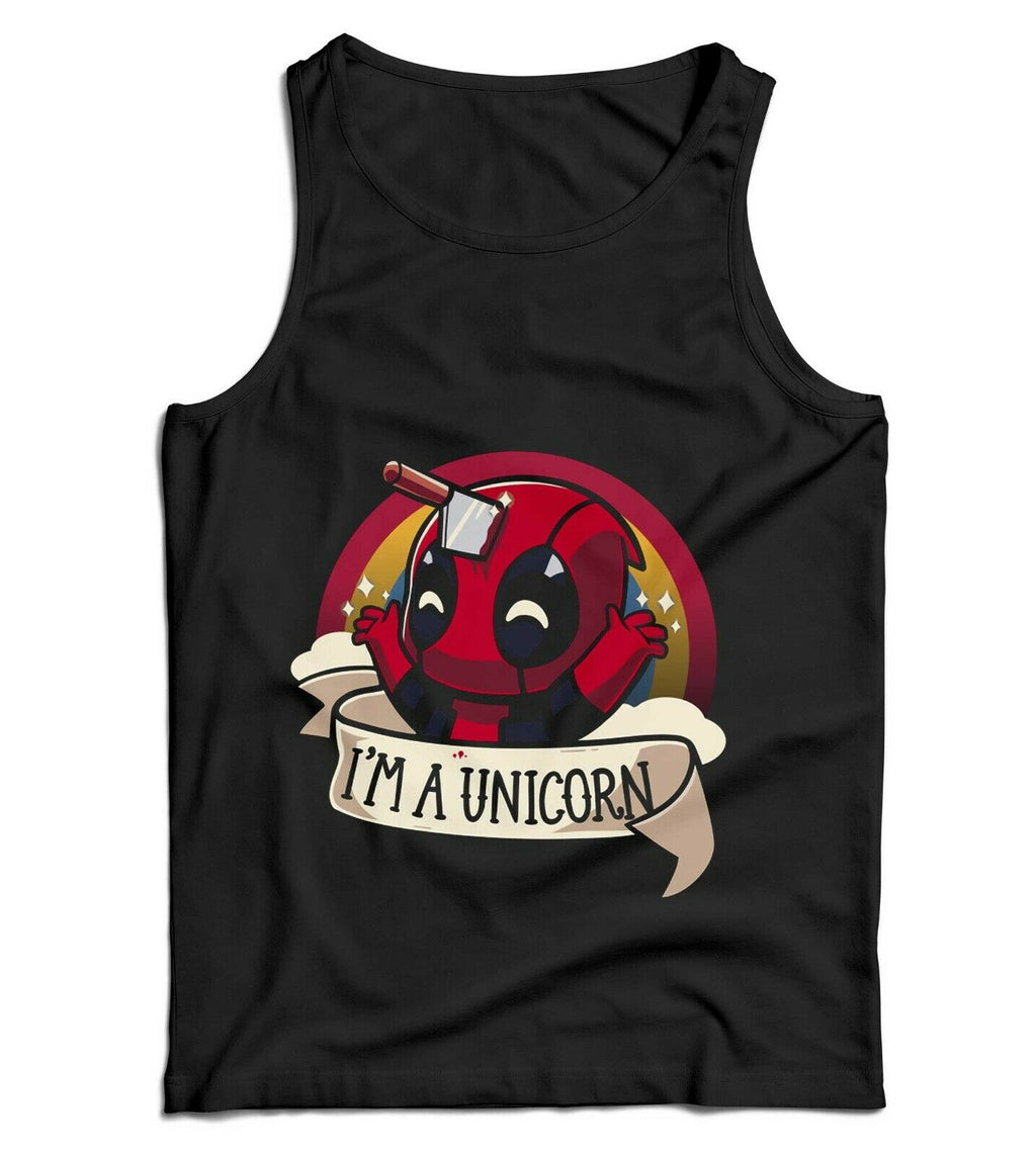 I'm A Unicorn Deadpool Ladies Vest Tank Top